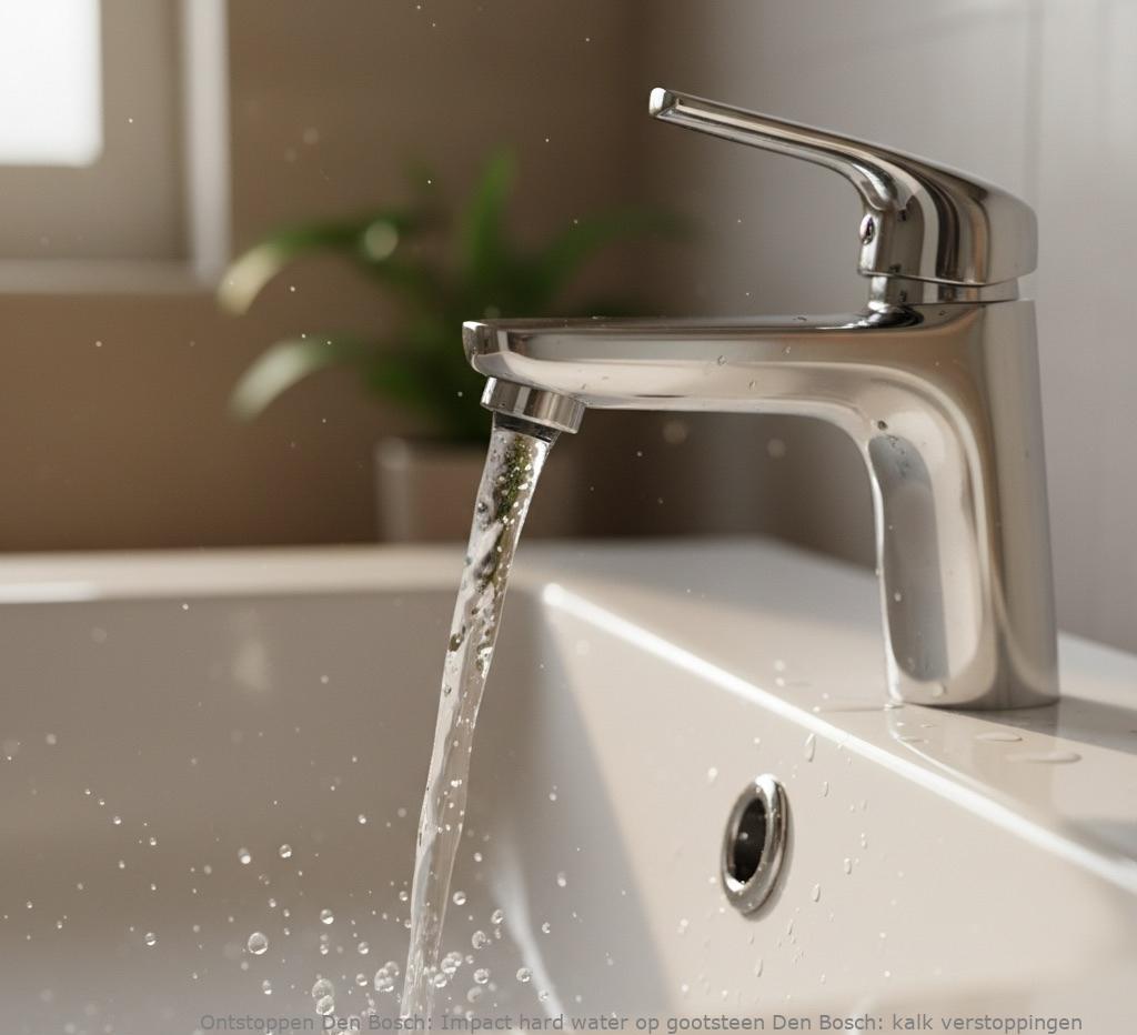 Impact hard water op gootsteen Den Bosch: kalk verstoppingen