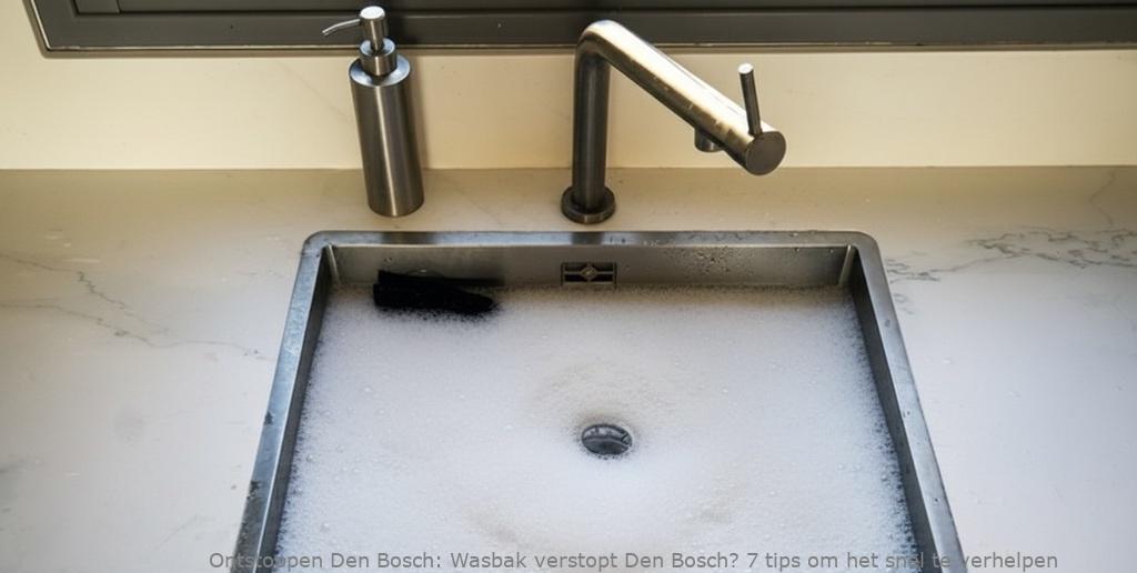 Wasbak verstopt Den Bosch? 7 tips om het snel te verhelpen